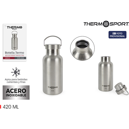 BOTELLA TERMO ACERO C/ASA 420ML THERMOSPORT image 1