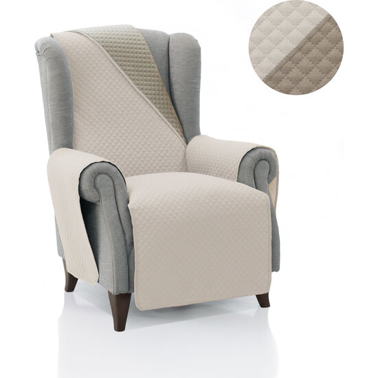 SALVA SOFA ACOLCHADO REVERTE 1 PLAZA BEIG-CRUDO image 1