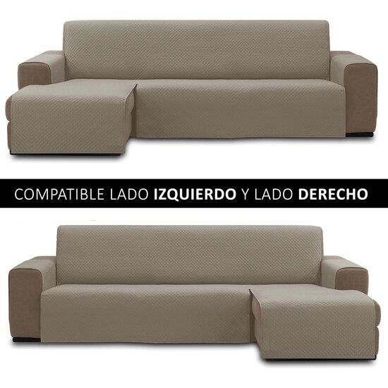 CHAISE IZ/DER ACOLCHADO REVERTE 240 CM BEIG image 3