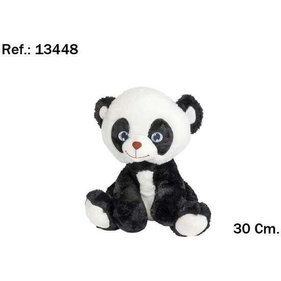 PELUCHE  OSO PANDA SENTADO 30CM. image 0