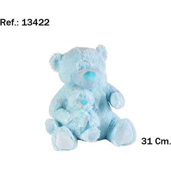 PELUCHE  OSO AZUL MAMA 31 CM. image 0