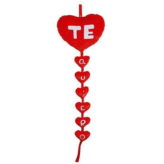 PELUCHE  CORAZONES COLGANTES "TE QUIERO" 90 CM. image 1