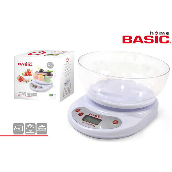 KITCHEN SCALE DIGITAL 5KG BASIC HOME image 0