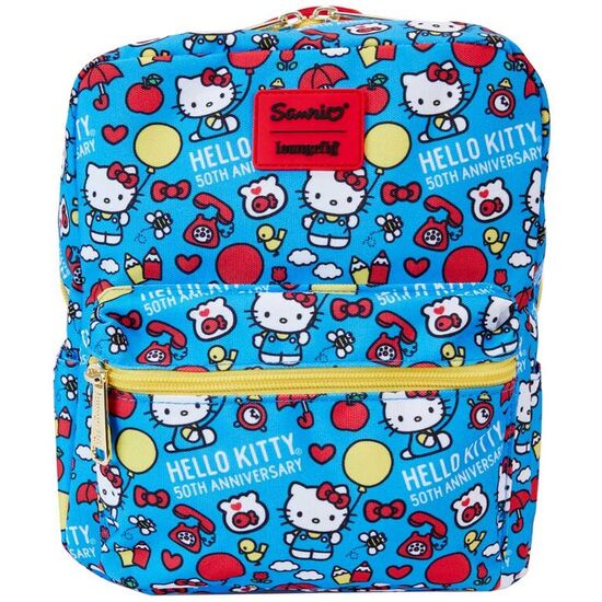 MOCHILA 50TH ANNIVERSARY HELLO KITTY LOUNGEFLY 24CM image 0