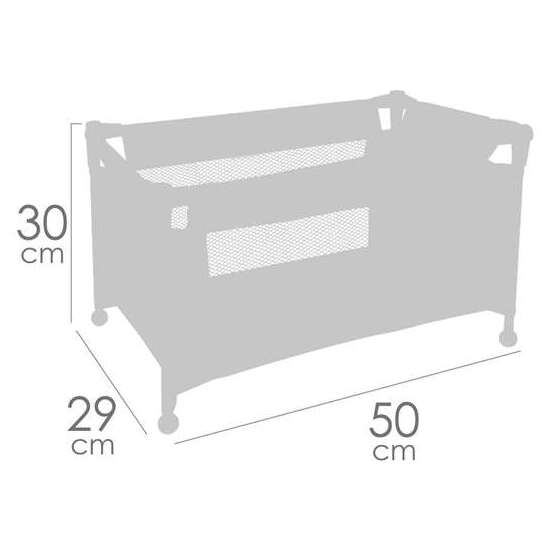 CUNA DE VIAJE KOALA PARA MUÑECAS DE HASTA 46 CM.50X29X30 CM image 2