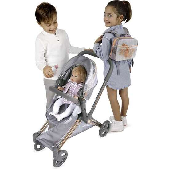 COCHE DE MUÑECA 3X1 PLEGABLE CITYX PARA MUÑECAS DE HASTA 50 CM 38X65X73 CM image 1