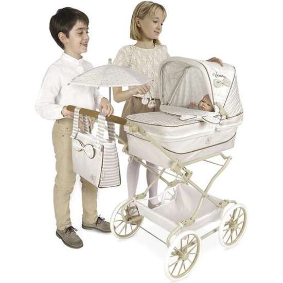 COCHE REBORN PLEGABLE VERONA CON SOMBRILLA.PARA MUÑECAS DE HASTA 55 CM 40X90X90 CM image 1