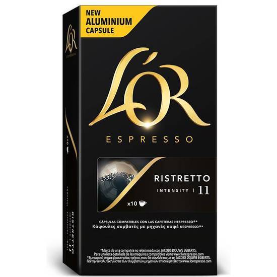 RISTRETTO L´OR, 10 CÁPSULAS ALUMINIO COMPATIBLES NESPRESSO image 0