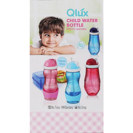 SPORT BOTTLE W/STRAW LUX 400ML QLUX image 2