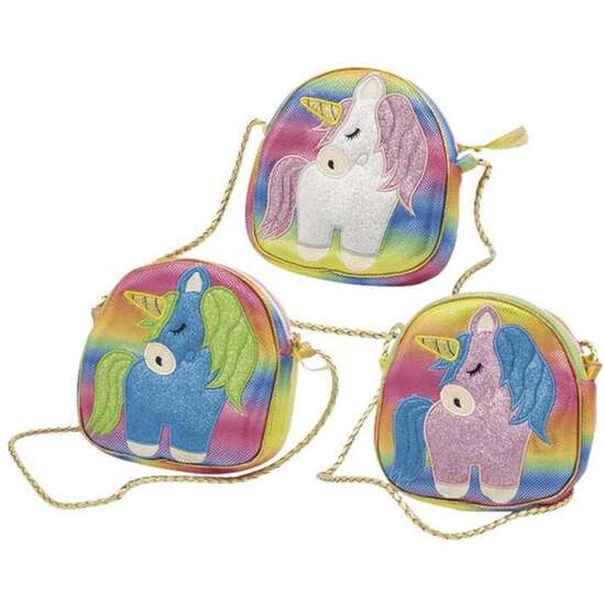 BOLSO UNICORNIO 20CM 3 COLORES image 0