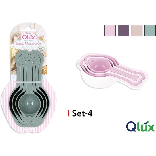 SET-4 SWEETY MEASURING CUP QLUX image 0