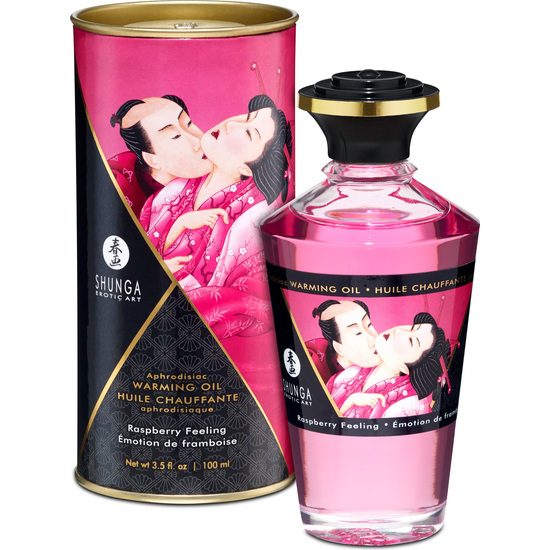 SHUNGA WARMING OIL RASPBERRY FEELING 100 ML image 0