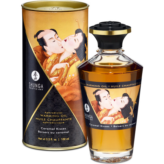 SHUNGA WARMING OIL CARAMEL KISSES 100 ML image 0