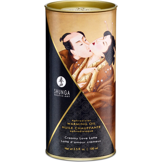 SHUNGA WARMING OIL CREAMY LOVE LATTE 100 ML image 1