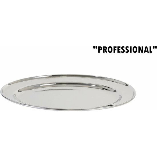 INOX STEEL OVAL TRAY 25,5CM image 0