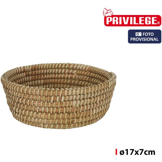 CESTA CONICA MIMBRE REDONDA  Ø17X7CM KORNE image 0