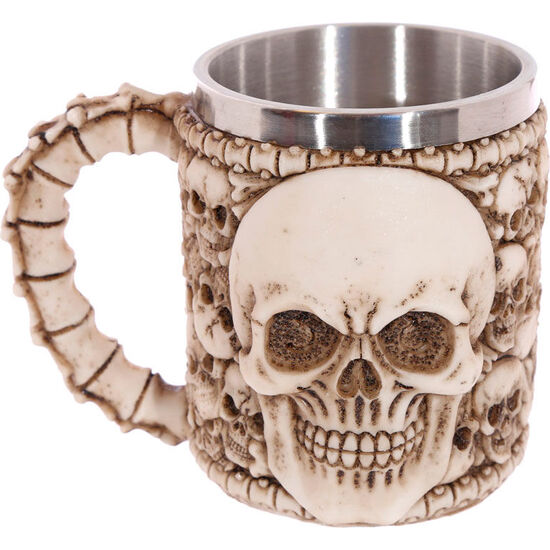 TAZA CALAVERA Y CABEZAS DE CALAVERAS image 1