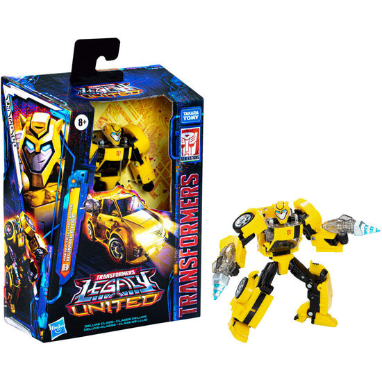 FIGURA BUMBLEEBEE ANIMATED UNIVERSE DELUXE CLASS LEGACY UNITED TRANSFORMERS 14CM image 0
