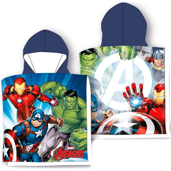 PONCHO TOALLA VENGADORES AVENGERS MARVEL ALGODON image 0