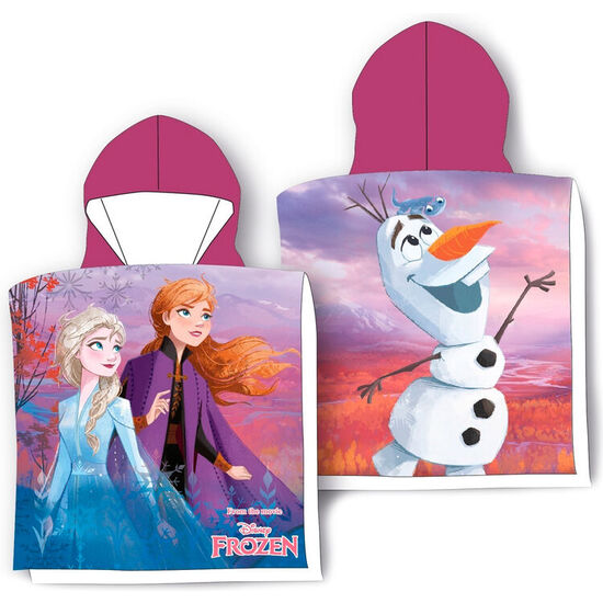 PONCHO TOALLA FROZEN DISNEY MICROFIBRA image 0