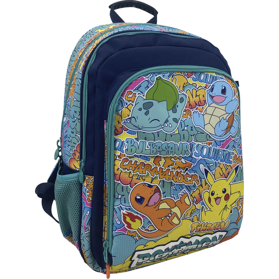 MOCHILA URBAN COLORS POKEMON 43CM ADAPTABLE image 1