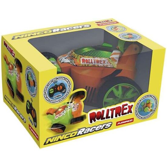 COCHE RADIO CONTROL ROLLTREX ORANGE ACROBATICO 360º CON LUCES 2.4 GHZ 13X11X10 CM image 0