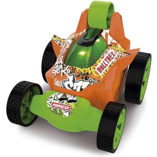 COCHE RADIO CONTROL ROLLTREX ORANGE ACROBATICO 360º CON LUCES 2.4 GHZ 13X11X10 CM image 1