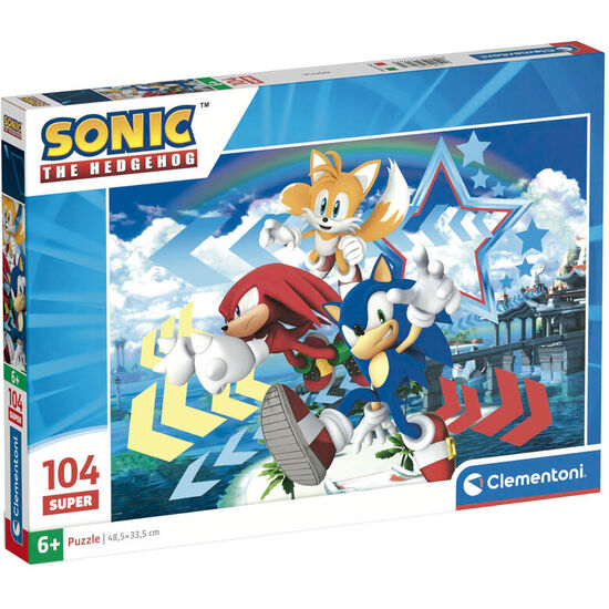 PUZZLE SONIC THE HEDGEHOG 104PZS image 0