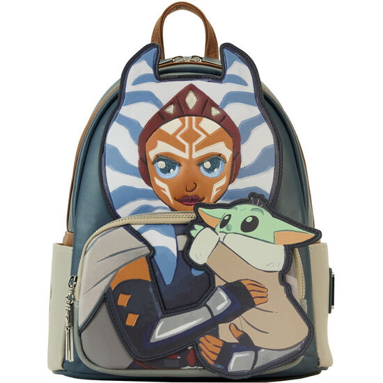 MOCHILA AHSOKA & GROGU THE MANDALORIAN STAR WARS LOUNGEFLY 26CM image 0