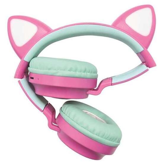 AURICULARES BLUETOOTH CON LUCES DE BARBIE. PARA ESCUCHAR MÚSICA SIN CABLE.20,4X17,5X8,3 CM image 1