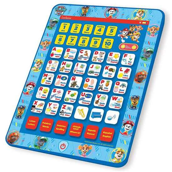 TABLET EDUCATIVA BILINGÜE INGLES-ESPAÑOL PAW PATROL CON 80 ACTIVIDADES. 34.50X23X2 CM image 1