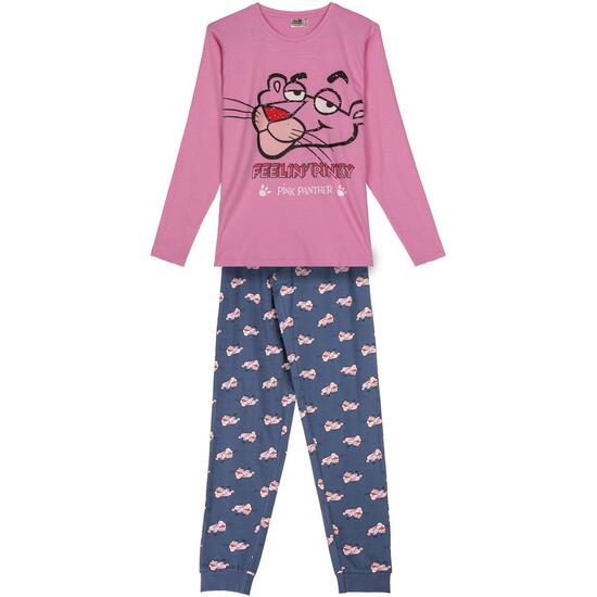 PIJAMA LARGO SINGLE JERSEY PINK PANTHER image 0