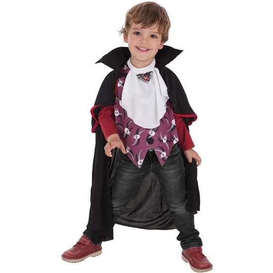 DISFRAZ INFANTIL VAMPIRO CALAVERAS T-S (3-6 AÑOS) image 0