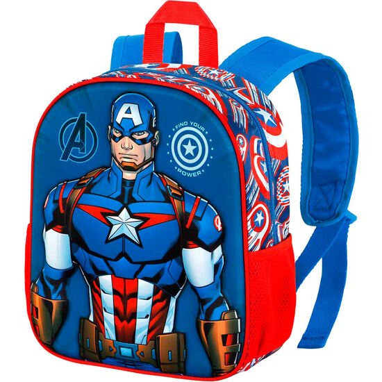 MOCHILA 3D FIRST CAPITAN AMERICA MARVEL 31CM image 2