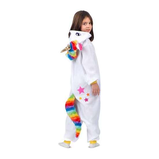 DISFRAZ UNICORNIO BLANCO TALLA UNICA CHILD (KIGURUMI CON CAPUCHA Y COLA) image 5