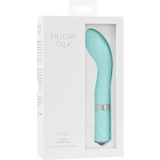SASSY G-SPOT VIBE WITH CRYSTAL TEAL image 1