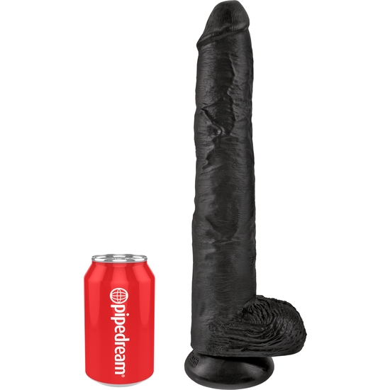 KING COCK 14 WITH BALLS BLACK image 2