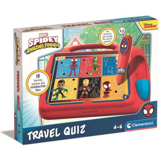 JUEGO PIZARRA CON BOLIGRAFO INTERACTIVO SPIDEY. INCLUYE 9 TARJETAS Y 18 ACTIVIDADES. 28.1X37X5.5 CM image 0