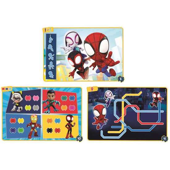 JUEGO PIZARRA CON BOLIGRAFO INTERACTIVO SPIDEY. INCLUYE 9 TARJETAS Y 18 ACTIVIDADES. 28.1X37X5.5 CM image 3