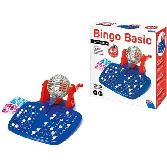 BINGO AUTOMÁTICO BÁSICO 48 CARTONES Y 90 BOLAS, BASE DE PLÁSTICO RÍGIDO image 0