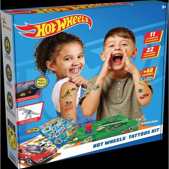 SET DE TATUAJES HOTWHEELS ¡CON MÁS DE 40 TATUAJES! image 0