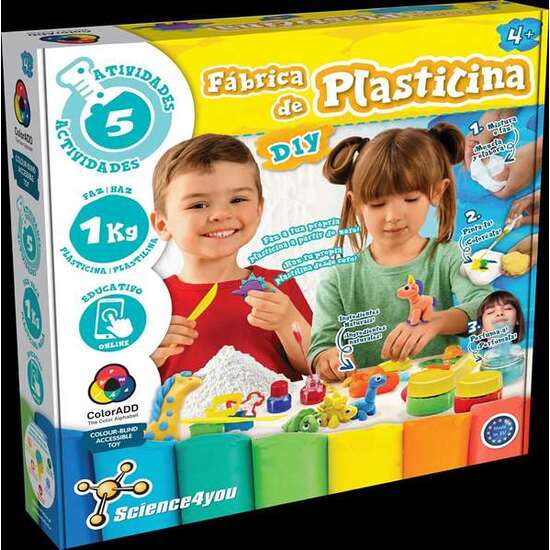 JUEGO FABRICA DE PLASTILINA CON 5 ACTIVIDADES ¡CREA TU PLASTILINA DESDE CERO! image 0