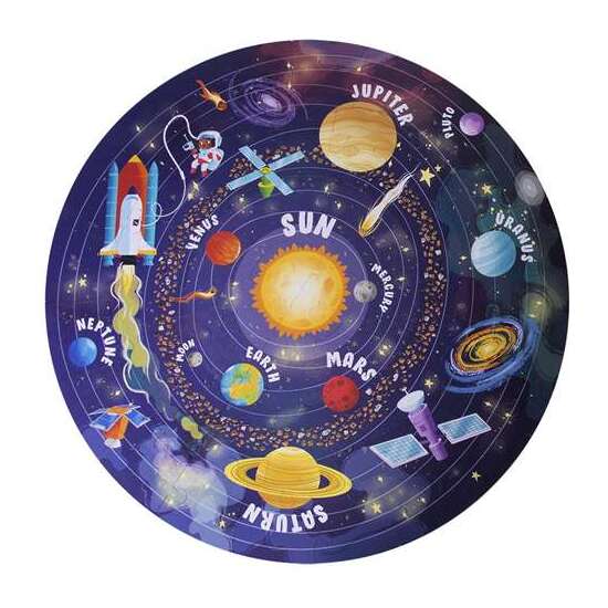 PUZZLE CIRCULAR SISTEMA SOLAR 50 CM CON 48 PIEZAS image 1