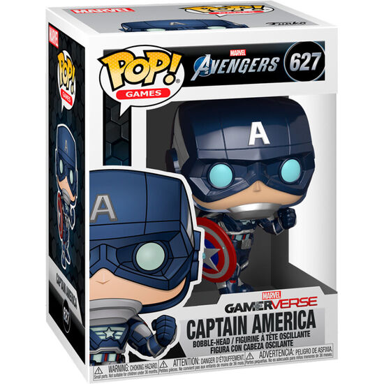 FIGURA POP MARVEL AVENGERS GAME CAPTAIN AMERICA STARK TECH SUIT image 1