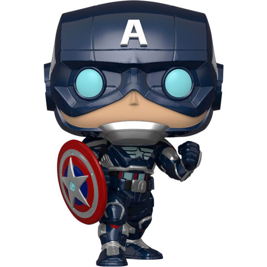 FIGURA POP MARVEL AVENGERS GAME CAPTAIN AMERICA STARK TECH SUIT image 2