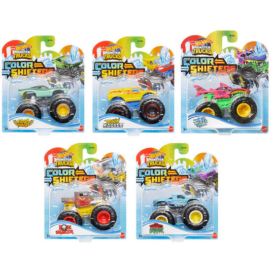 COCHE COLOR SHIFTERS MONSTER TRUCKS HOT WHEELS SURTIDO image 0