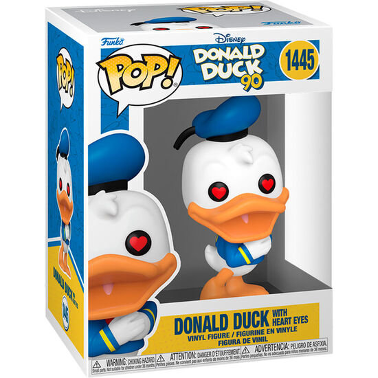 FIGURA POP DISNEY 90TH ANNIVERSARY DONALD DUCK WITH HEART EYES image 0