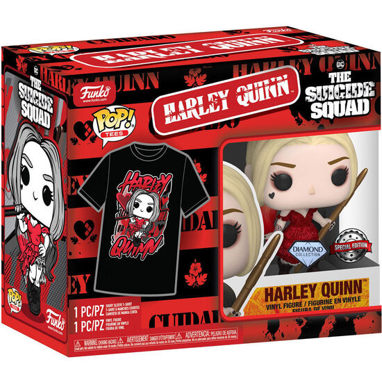 SET FIGURA POP & TEE DC COMICS ESCUADRON SUICIDA HARLEY QUINN image 1