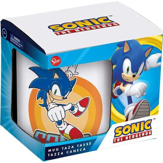 TAZA CERAMICA SONIC JAPAN EN CAJA DE REGALO.325 ML image 0