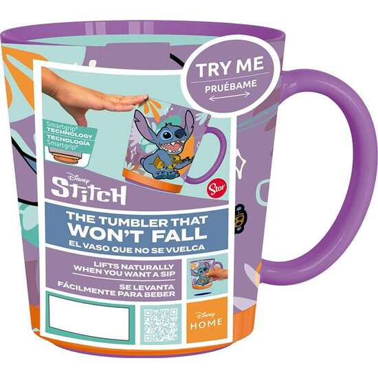 TAZA ANTIVUELCO STITCH ALOHA 410 ML. image 0